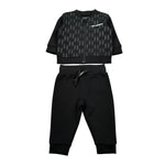 Karl Lagerfeld Completo Pezzi Felpa-Pantalone tinta unita Nero per Neonato Z30296 NERO KARL LAGERFELD 