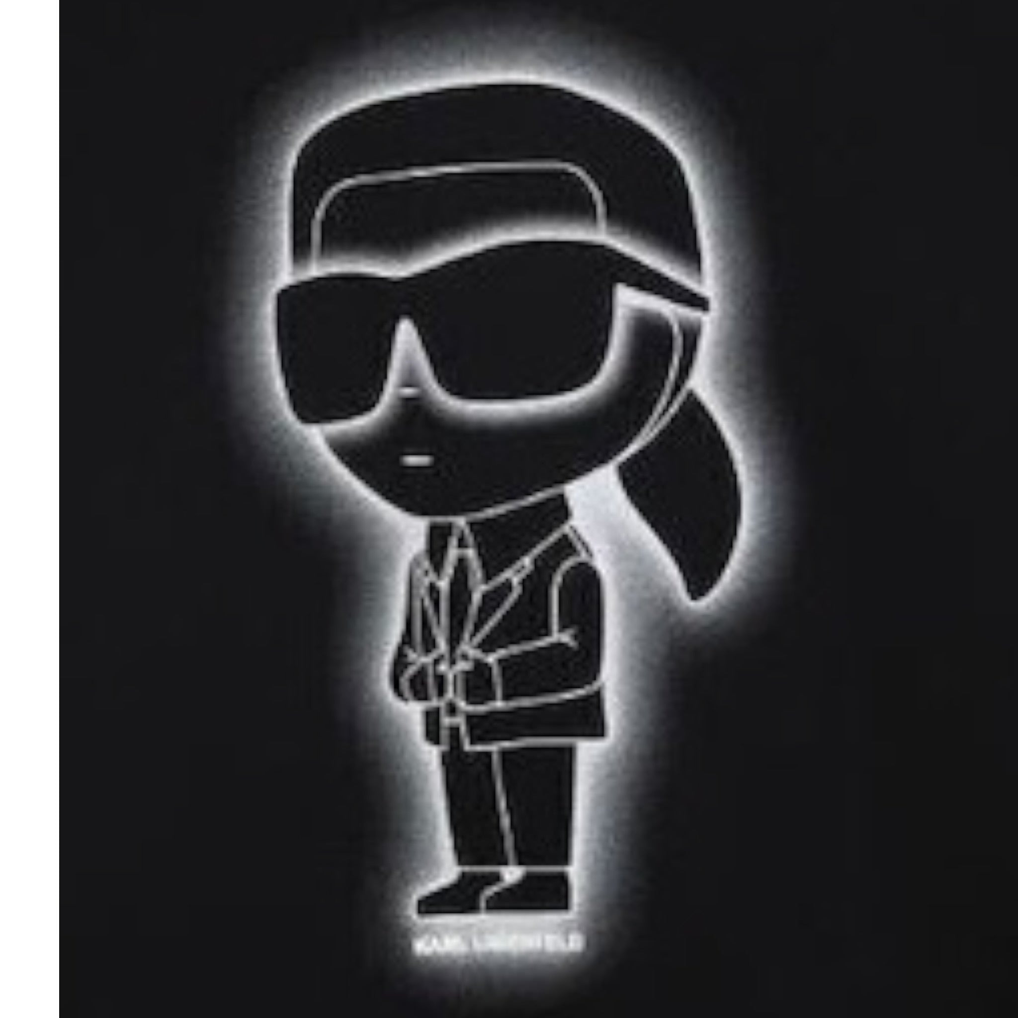 Karl Lagerfeld Felpa Girocollo tinta unita con Stampa Nero per Bambino Z30637 NERO KARL LAGERFELD 