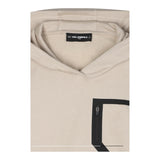 Karl Lagerfeld Felpa tinta unita con Logo E Cappuccio Beige per Bambino Z30643 BEIGE KARL LAGERFELD 