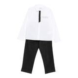 Karl Lagerfeld Completo 2 Pezzi Camicia-Jeans Bianco per Neonata Z30660 BIANCO KARL LAGERFELD 