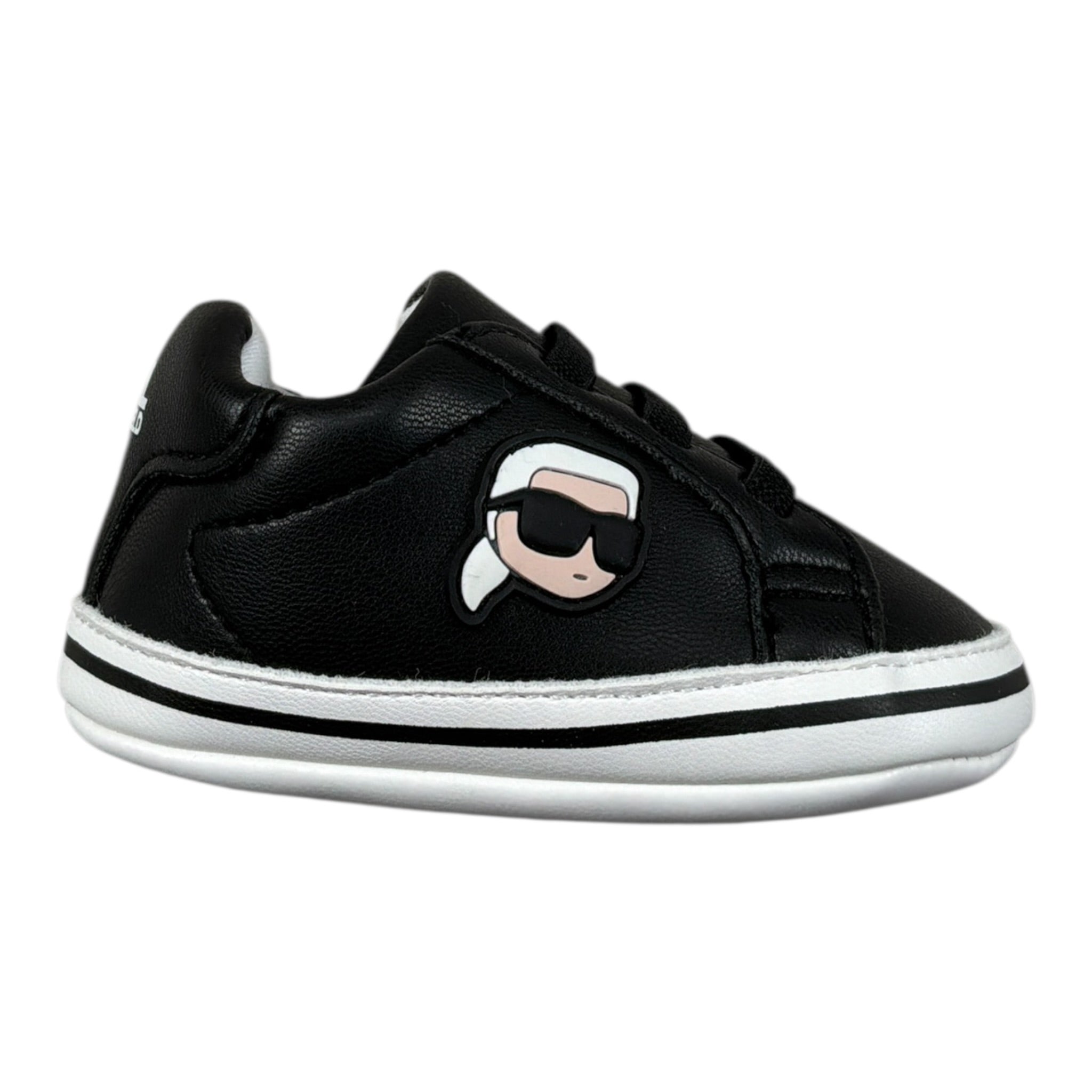 Karl Lagerfeld Sneakers tinta unita con Lacci Nero per Neonato Z30994 NERO KARL LAGERFELD 