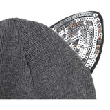 Karl Lagerfeld Cappello tinta unita con Orecchie Grigio per Bambina Z31007 GRIGIO KARL LAGERFELD 