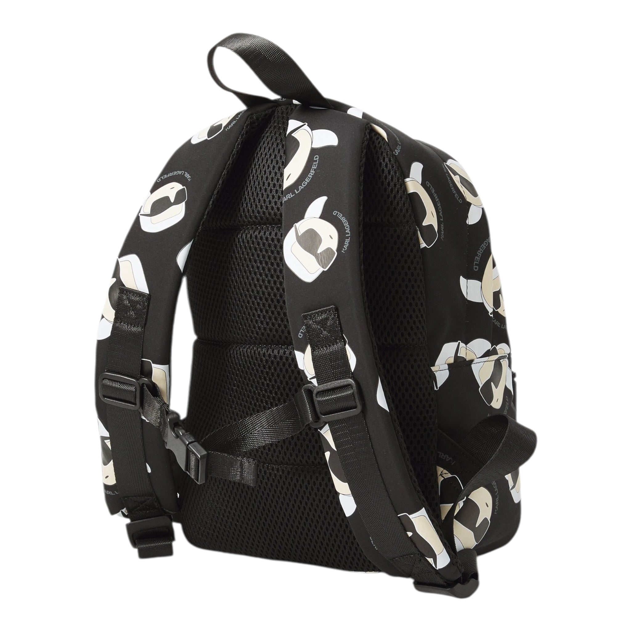 Karl Lagerfeld Zaino tinta unita con Stampe Logo Nero per Bambina Z31037 NERO KARL LAGERFELD 