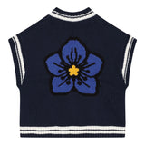 Kenzo Gilet tinta unita Scollo A V Blu per Bambina K60667 BLU KENZO 