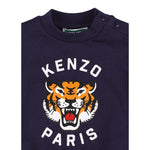 Kenzo Completo 2 Pezzi Felpa-Pantalone tinta unita Blu per Neonato K60935N BLU KENZO 