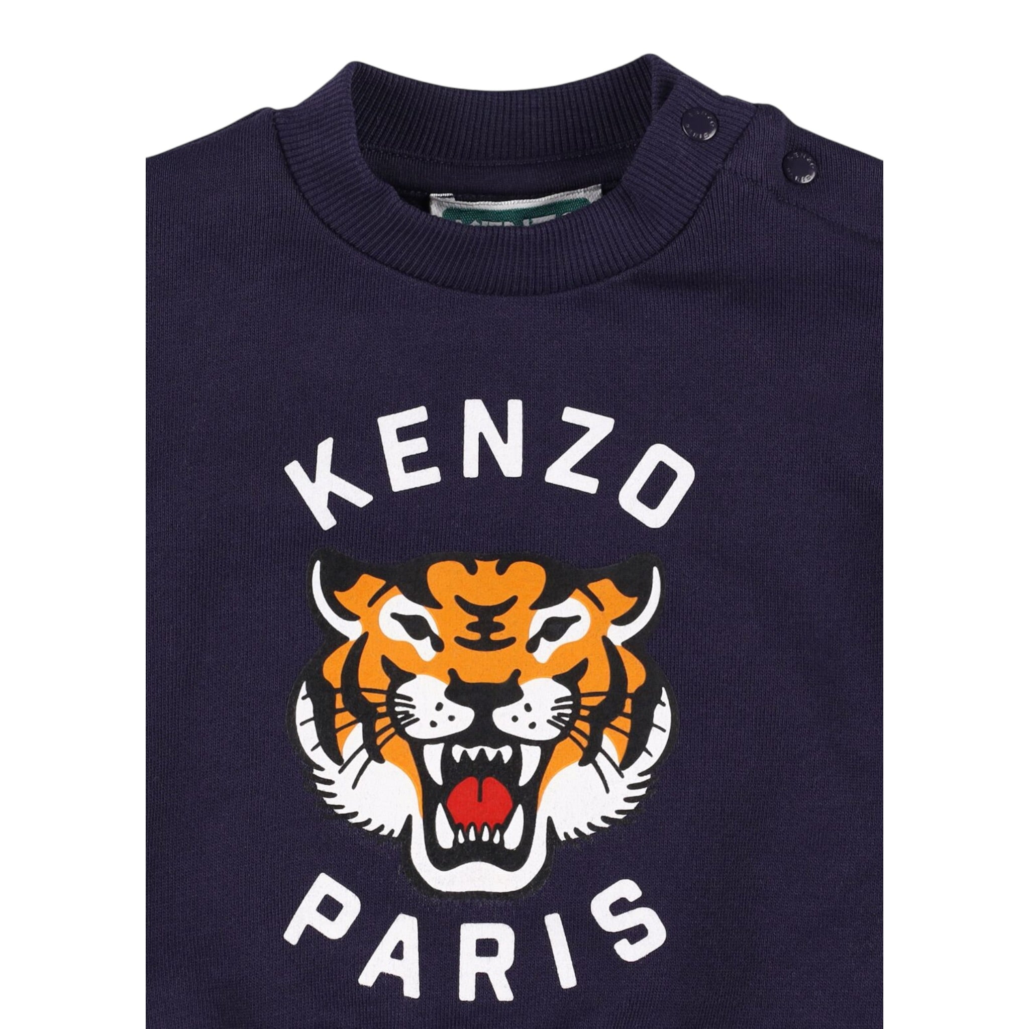 Kenzo Completo 2 Pezzi Felpa-Pantalone tinta unita Blu per Neonato K60935N BLU KENZO 