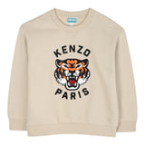 Kenzo Felpa Girocollo tinta unita con Stampa Beige per Bambino K61432 BEIGE KENZO 