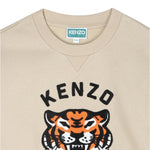 Kenzo Felpa Girocollo tinta unita con Stampa Beige per Bambino K61432 BEIGE KENZO 