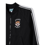 Kenzo Felpa tinta unita con Zip E Stampa Nero per Bambino K61469 NERO KENZO 