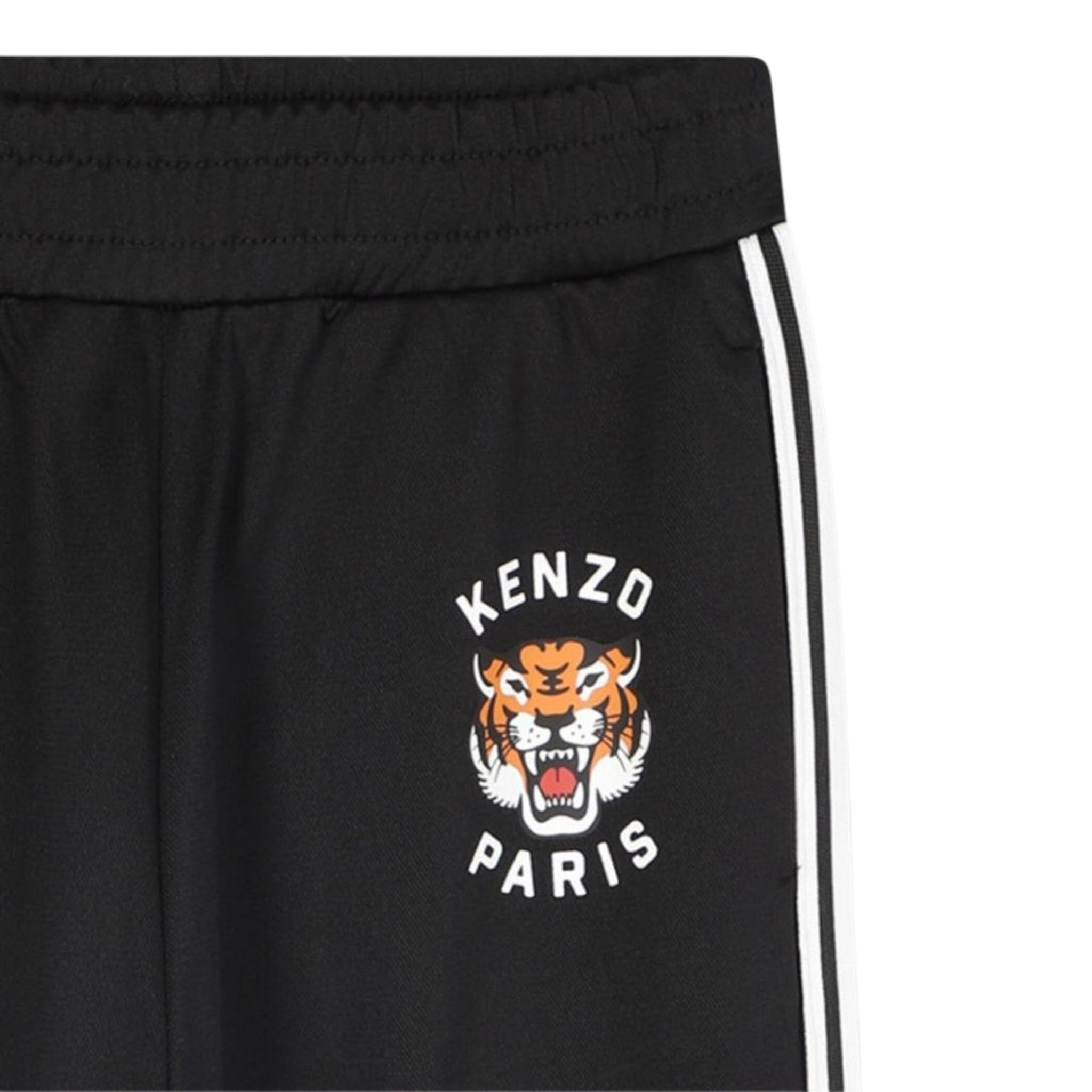 Kenzo Pantalone Modello Tuta tinta unita con Profili In Contrasto Nero per Bambino K61477 NERO KENZO 