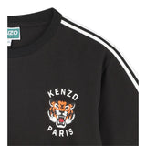 Kenzo T-Shirt tinta unita con Profili In Contrasto Nero per Neonato K61486 NERO KENZO 