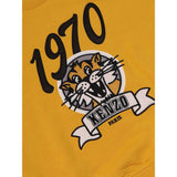Kenzo Felpa Girocollo tinta unita con Stampa Giallo per Neonato K61547 GIALLO KENZO 