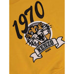 Kenzo Felpa Girocollo tinta unita con Stampa Giallo per Bambino K61547J GIALLO KENZO 