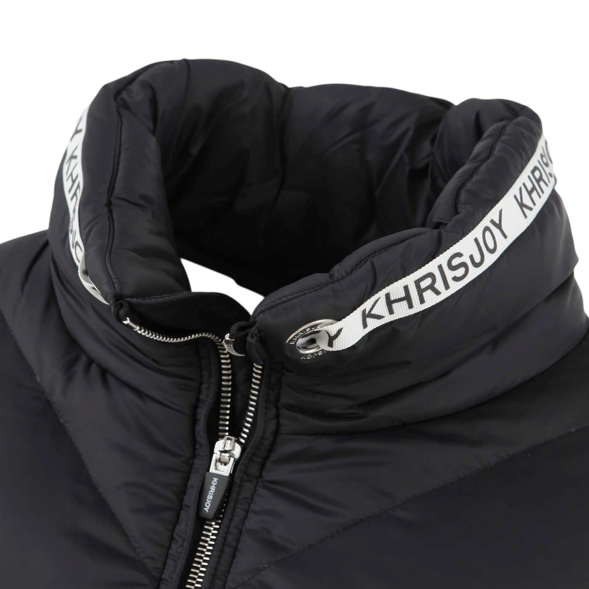 Khrisjoy Giubbino tinta unita con Zip E Cappuccio Nero per Bambino KA2A57N0079 NERO KHRISJOY 