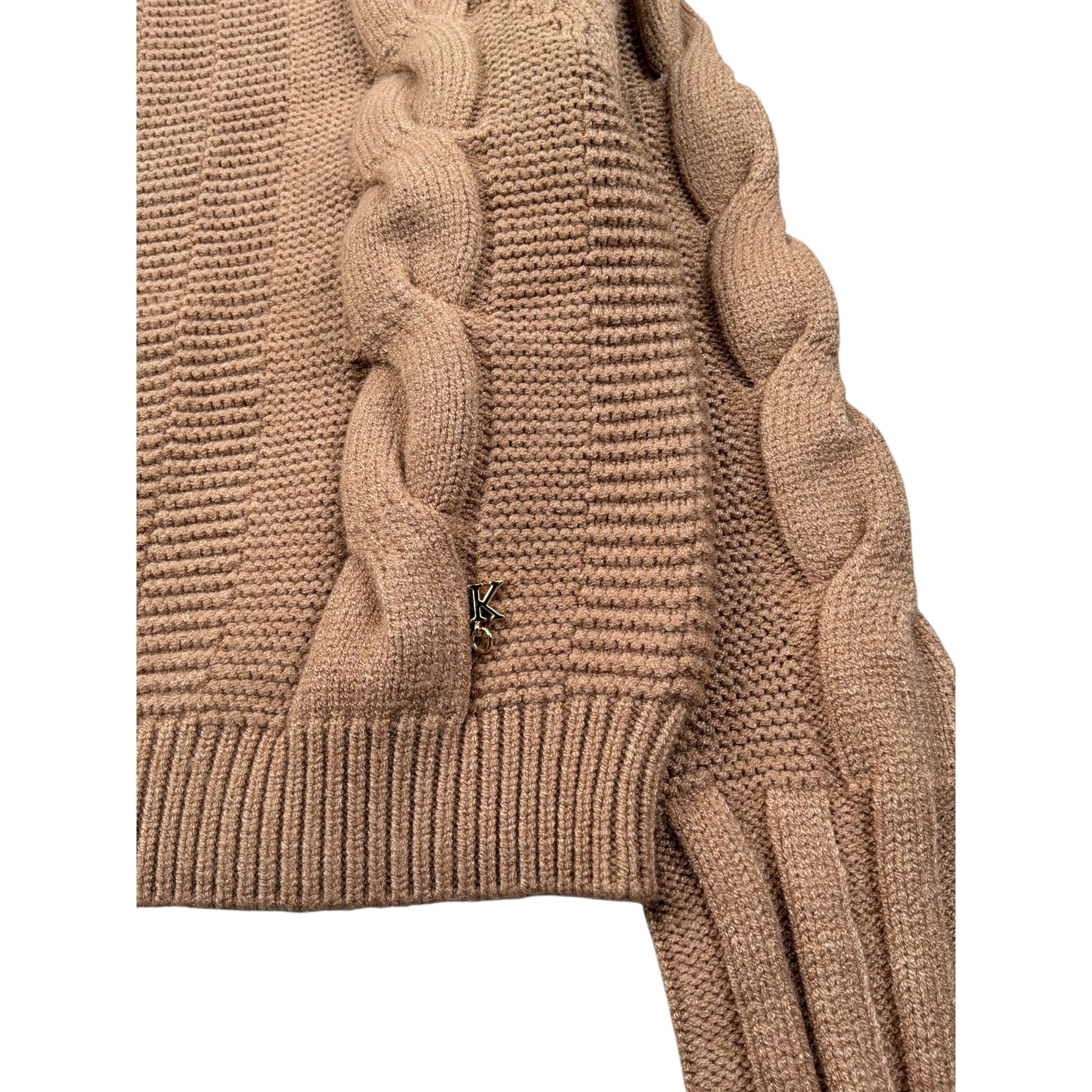 Kocca Maglia Girocollo tinta unita Beige per Bambina AURAS BEIGE Kocca 