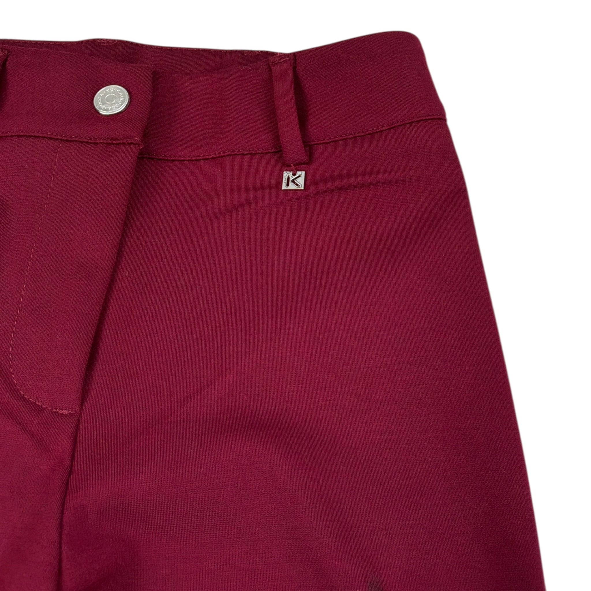 Kocca Pantalone Modello Zampa tinta unita Bordeaux per Bambina OBYO BORDEAUX Kocca 