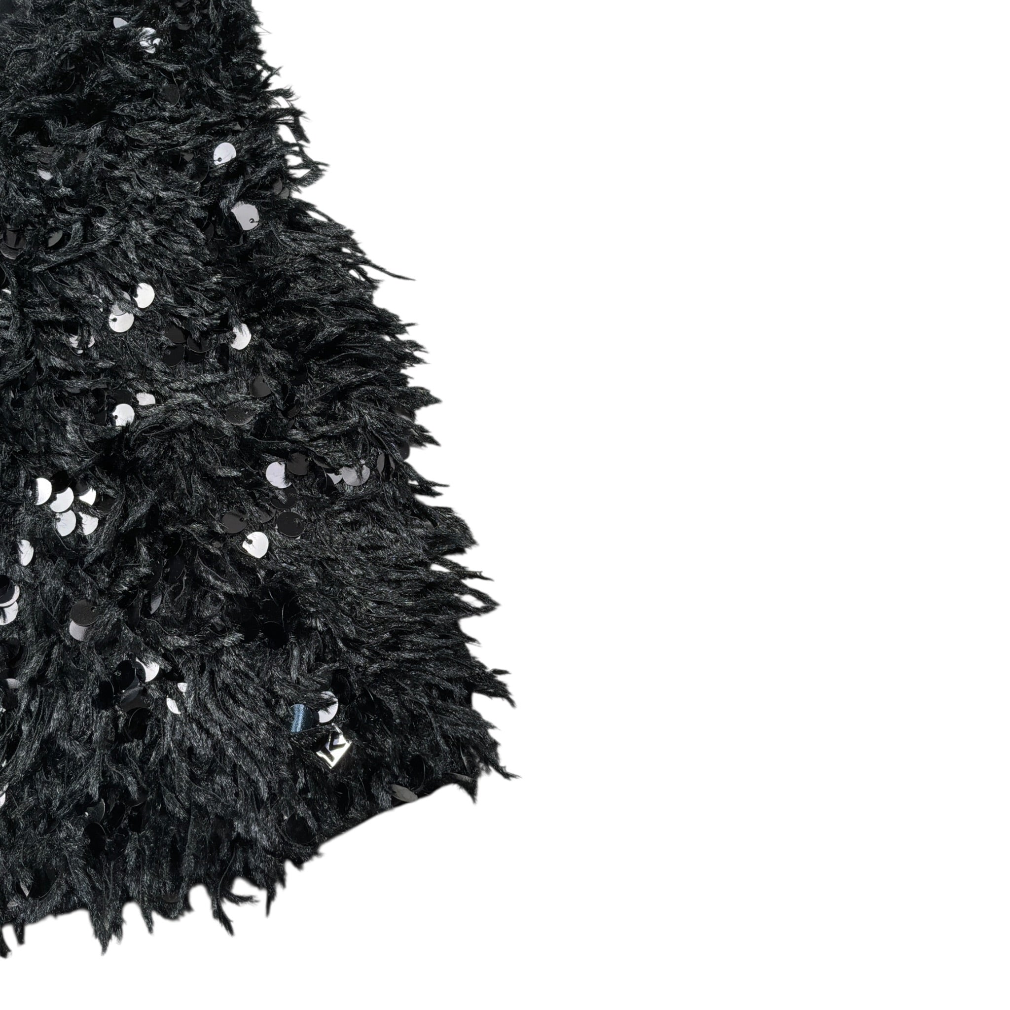 Kocca Top Giromanica tinta unita con Paillettes Nero per Bambina SOKOL NERO Kocca 