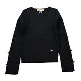 Kocca Maglia Girocollo tinta unita Nero per Bambina UABELI NERO Kocca 