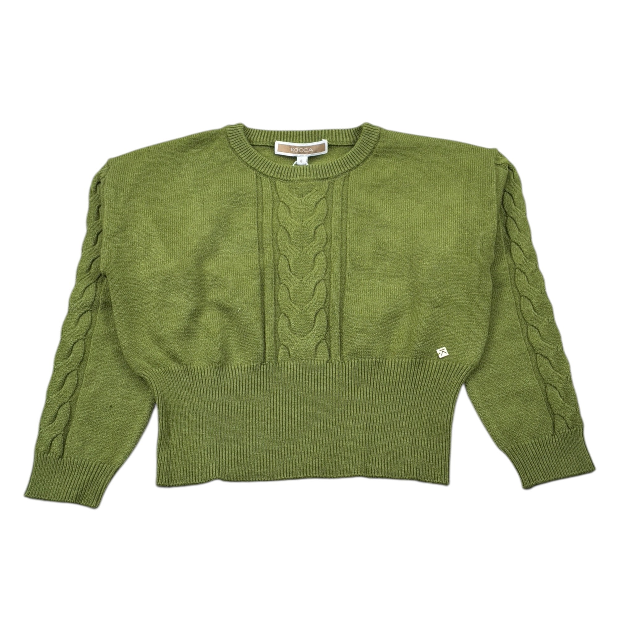 Kocca Maglia Girocollo tinta unita Verde per Bambina VIELLA VERDE Kocca 