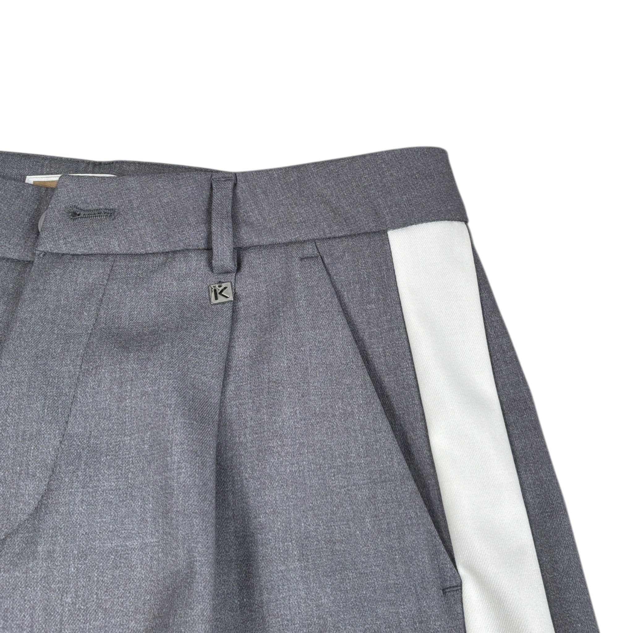 Kocca Pantalone tinta unita Modello Palazzo Grigio per Bambina YANGI GRIGIO Kocca 