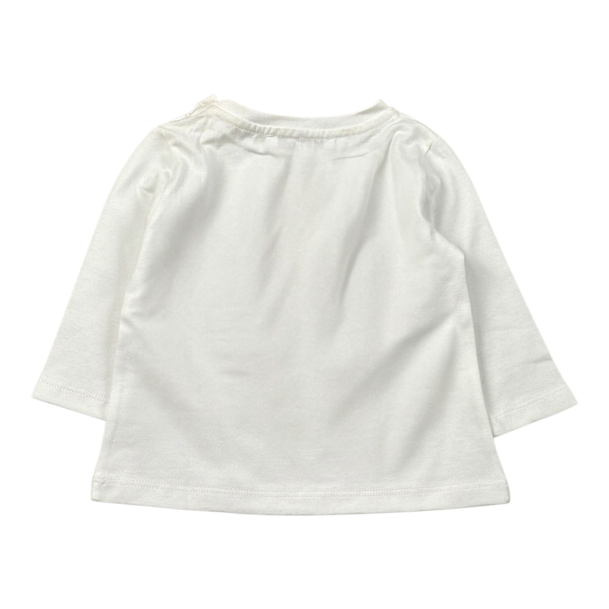 L'Orsobruno Shirt tinta unita con Stampa Bianco per Neonato ORSETTIN BIANCO L'ORSOBRUNO 