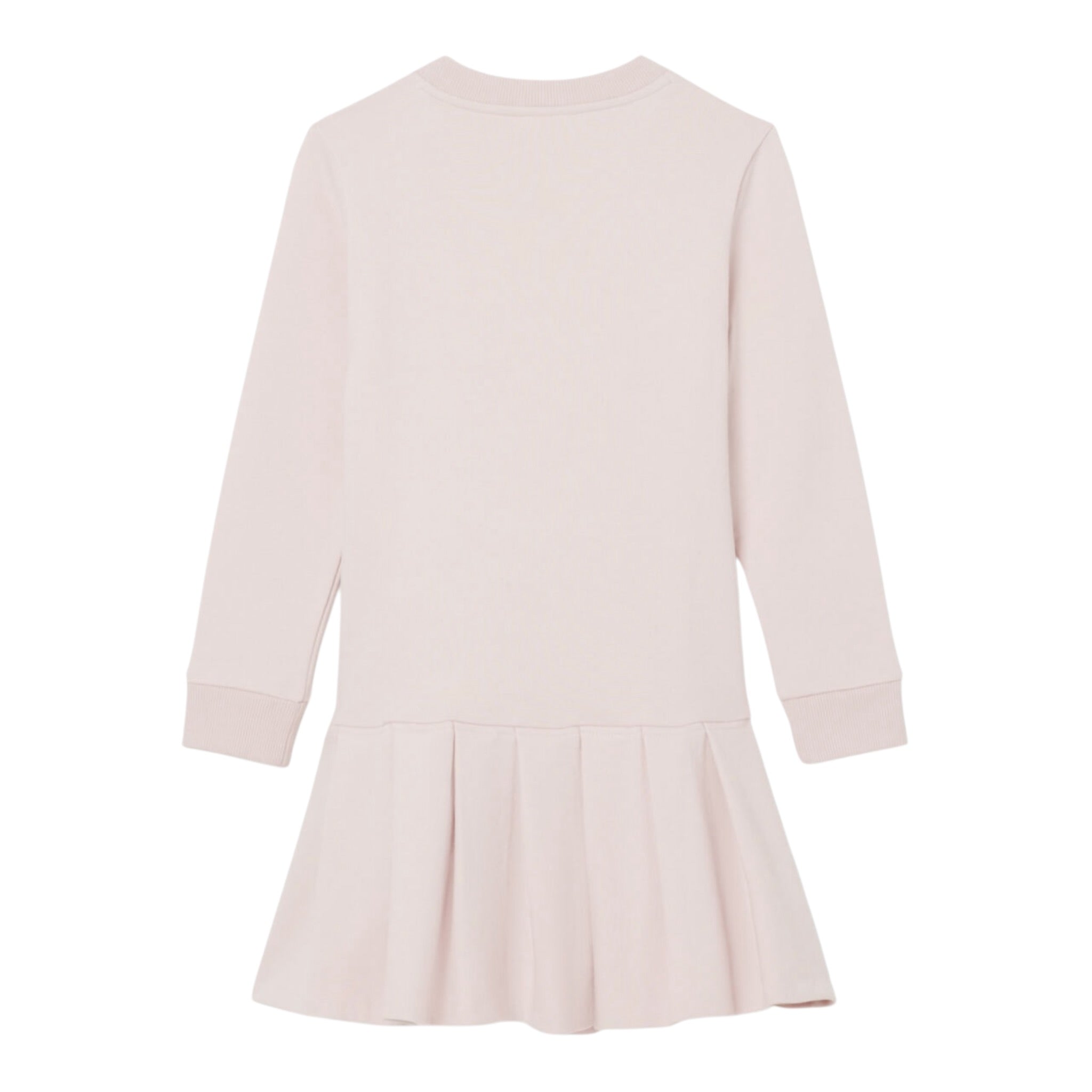 Lacoste Abito Manica Lunga tinta unita Rosa per Bambina 347065 ROSA LACOSTE 