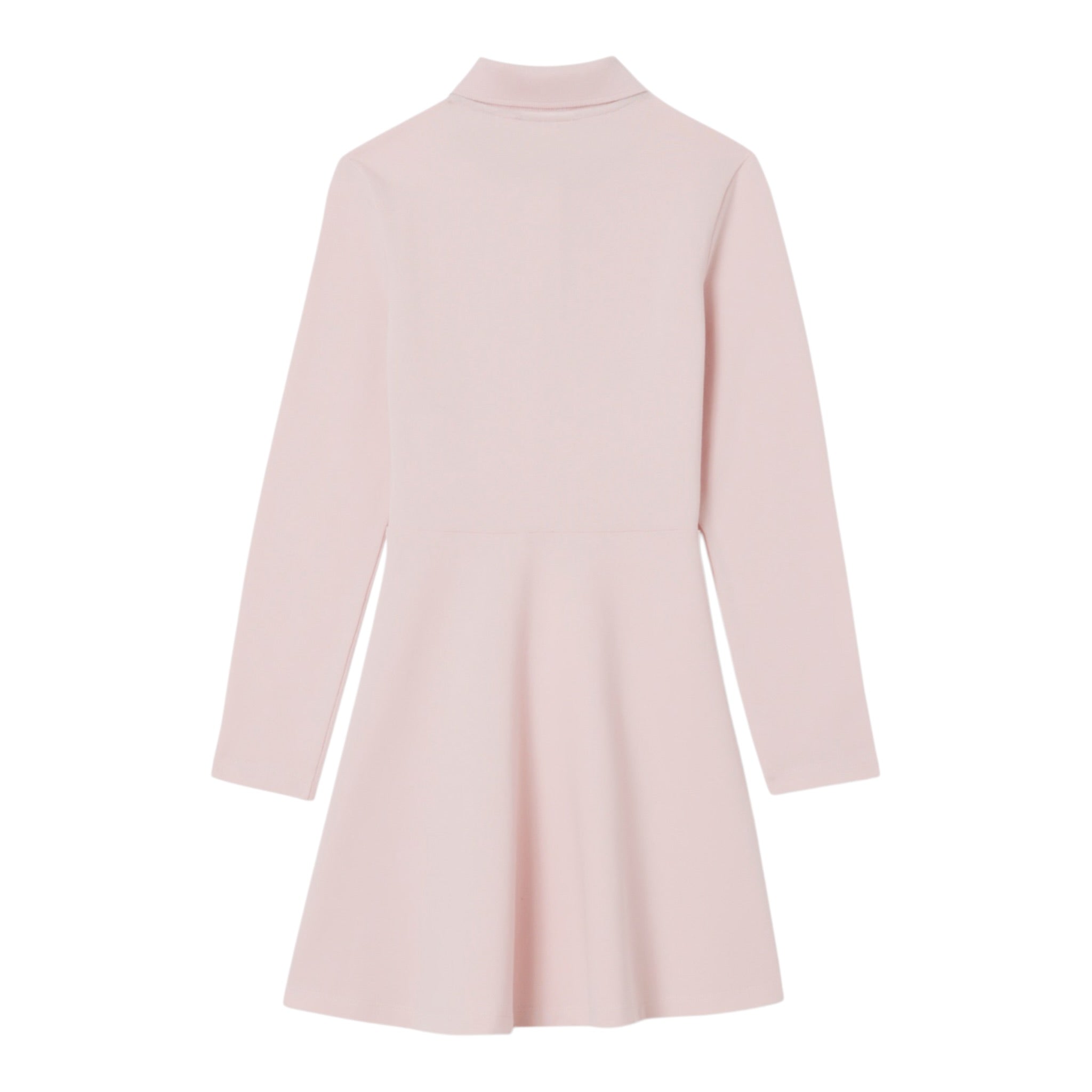 Lacoste Abito Manica Lunga con Colletto tinta unita Rosa per Bambina 347067 ROSA LACOSTE 