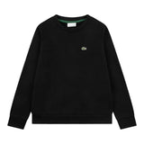 Lacoste Felpa Chiusa Girocollo con Logo Nero per Bambino 447059 NERO LACOSTE 