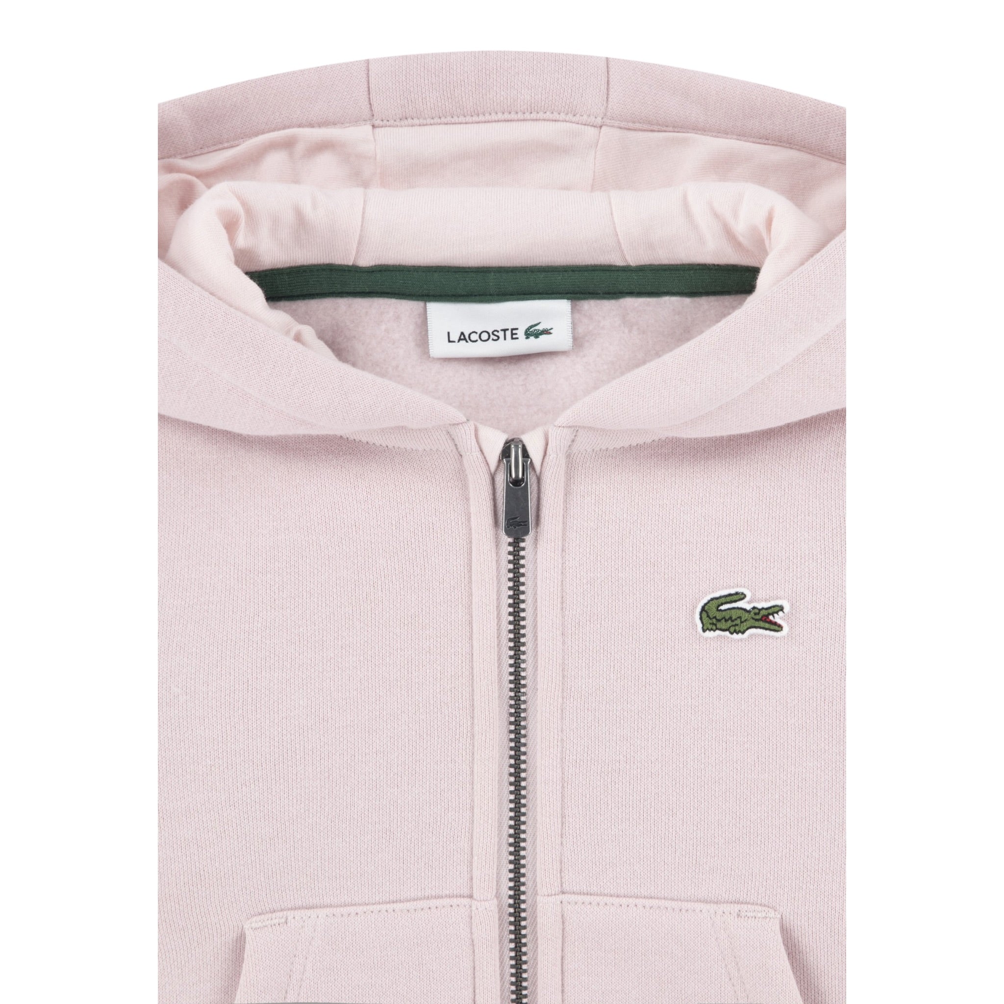 Lacoste Completo 3 Pezzi Felpa-Pantalone-Body Bicolore Rosa/Bianco per Neonata 647192 ROSA/BIANCO LACOSTE 