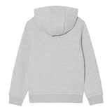 Lacoste Felpa tinta unita con Stampa E Cappuccio Grigio per Bambino 947028X GRIGIO LACOSTE 