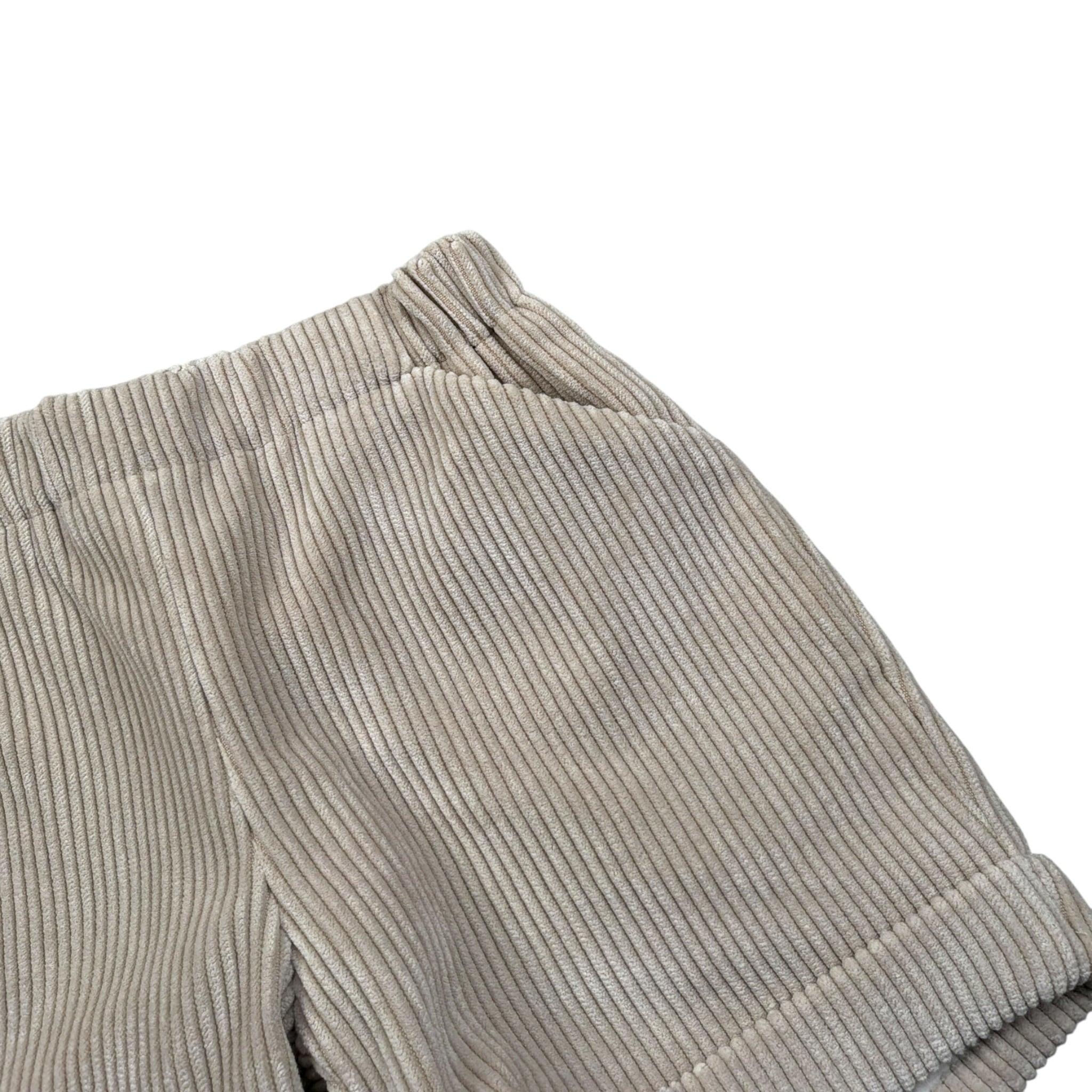 La Stupenderia Bermuda tinta unita A Costine Beige per Neonato 1TCBR21 BEIGE LA STUPENDERIA 