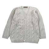 La Stupenderia Cardigan tinta unita con Trecce Panna per Bambino 1WCCR27 PANNA LA STUPENDERIA 