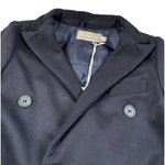 La Stupenderia Cappotto tinta unita Blu per Bambina CJGB23 BLU LA STUPENDERIA 