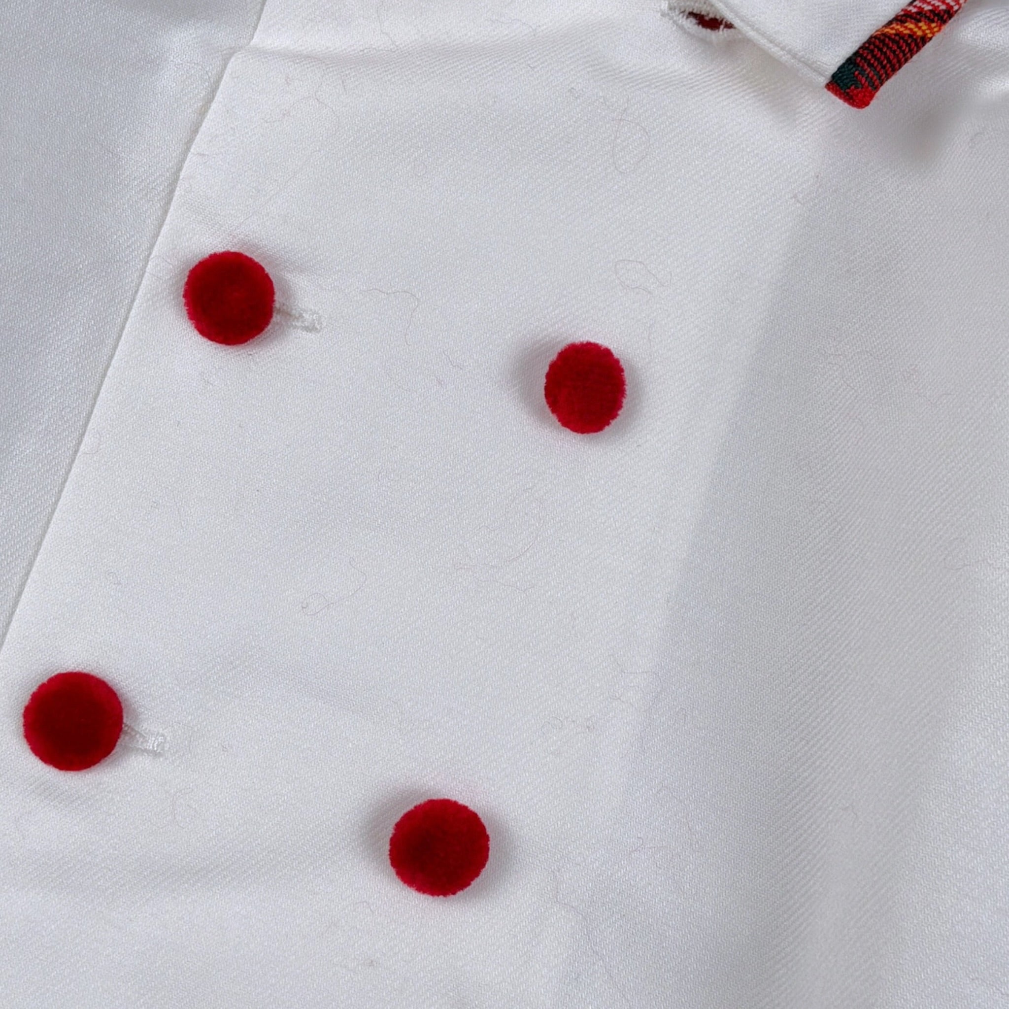 La Stupenderia Camicia tinta unita con Bottoni In Contrasto Bianco per Neonato TBCM01B02 BIANCO LA STUPENDERIA 