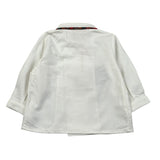 La Stupenderia Camicia Manica Lunga tinta unita Panna per Neonato TBCM01 PANNA LA STUPENDERIA 