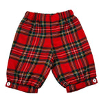 La Stupenderia Bermuda tinta unita Fantasia Scozzese Rosso per Bambino TJBR21 ROSSO LA STUPENDERIA 