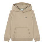 Lacoste Felpa tinta unita con Cappuccio Beige per Bambina SJ0926J BEIGE LACOSTE 