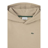 Lacoste Felpa tinta unita con Cappuccio Beige per Bambina SJ0926J BEIGE LACOSTE 