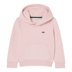 Lacoste Felpa tinta unita con Cappuccio Rosa per Bambina SJ0926J ROSA LACOSTE 
