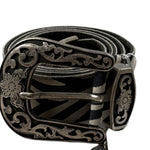 Ladominic Cintura tinta unita con Fibia E Fantasia Nero per Bambina LEOP NERO LADOMINIC 