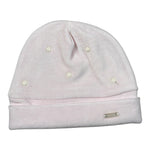 Lalalu' Cappello tinta unita con Stampa Rosa per Neonata CAL1Q ROSA LALALU' 