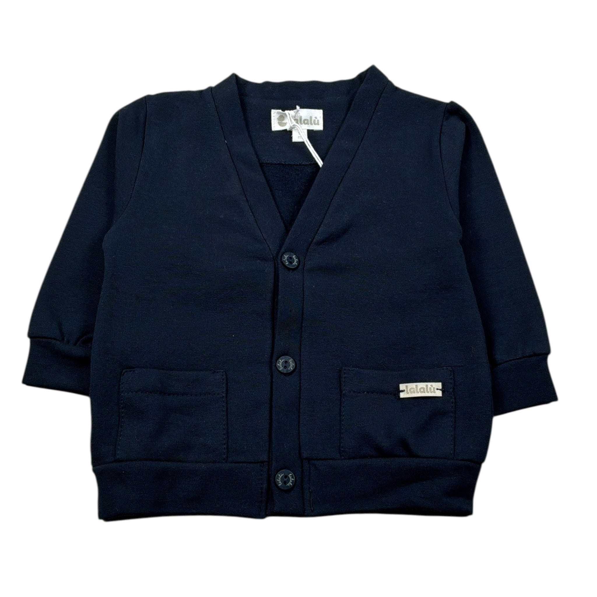 Lalalu' Cardigan tinta unita Blu per Bambino MGL2QJ BLU LALALU' 