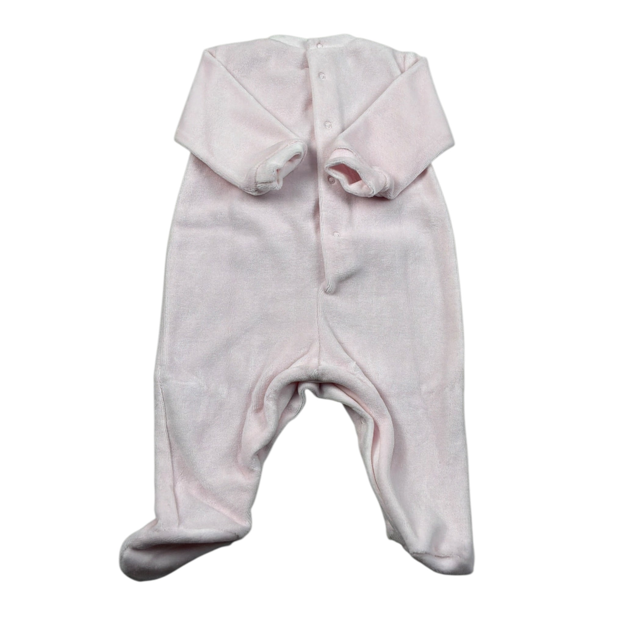 Lalalu' Tutina Manica Lunga Tinta Jnita In Ciniglia Rosa per Neonata TCL8QQ ROSA LALALU' 