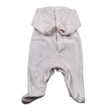 Lalalu' Tutina Manica Lunga Tinta Jnita In Ciniglia Rosa per Neonata TCL8QQ ROSA LALALU' 