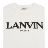 Lanvin T-Shirt tinta unita con Stampa Bianco per Bambino N30283 BIANCO LANVIN 