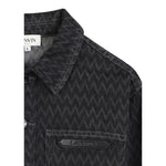 Lanvin Camicia Manica Lunga Tinta Nero per Bambino N30290 NERO LANVIN 