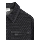 Lanvin Camicia Manica Lunga Tinta Nero per Bambino N30290 NERO LANVIN 