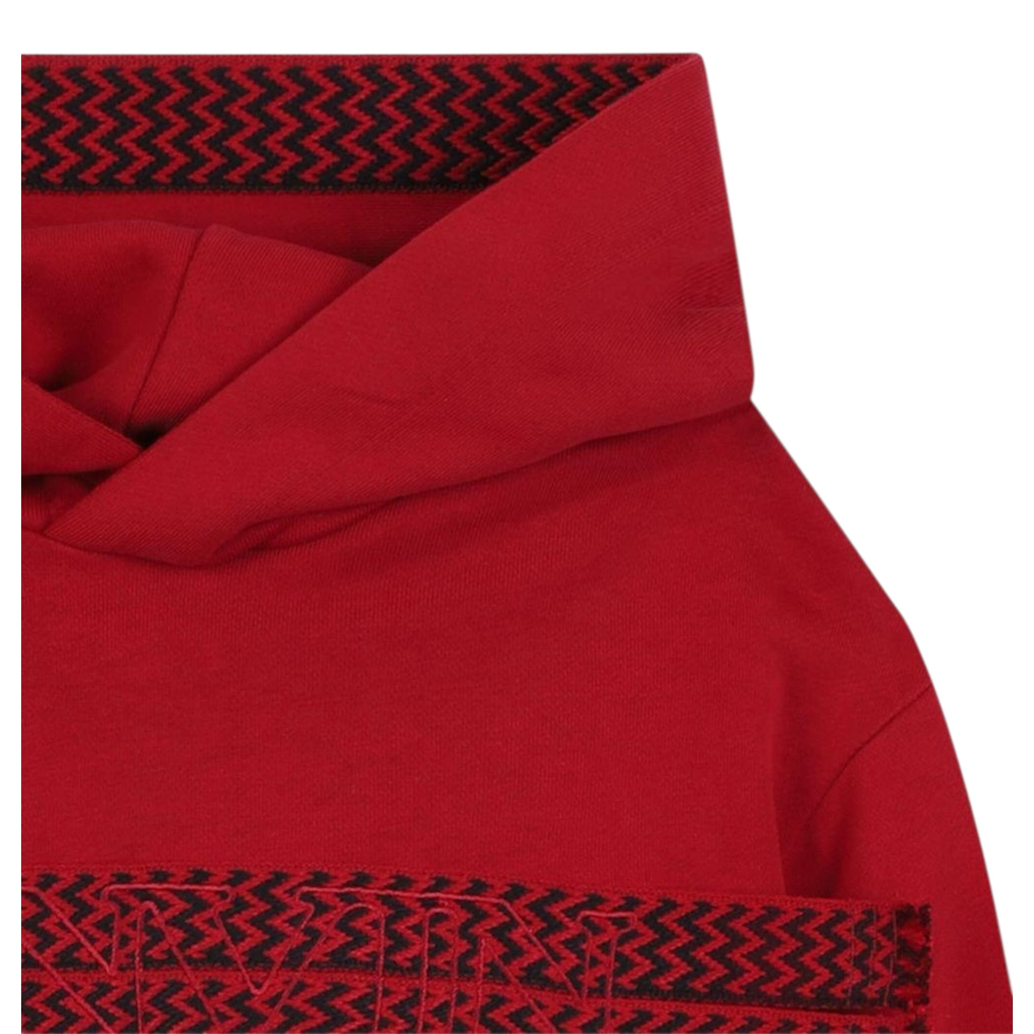 Lanvin Felpa tinta unita con Cappuccio Rosso per Bambino N30293 ROSSO LANVIN 