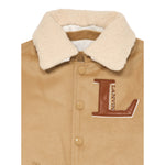 Lanvin Giubbino Modello College tinta unita con Logo Beige per Bambino N30307 BEIGE LANVIN 