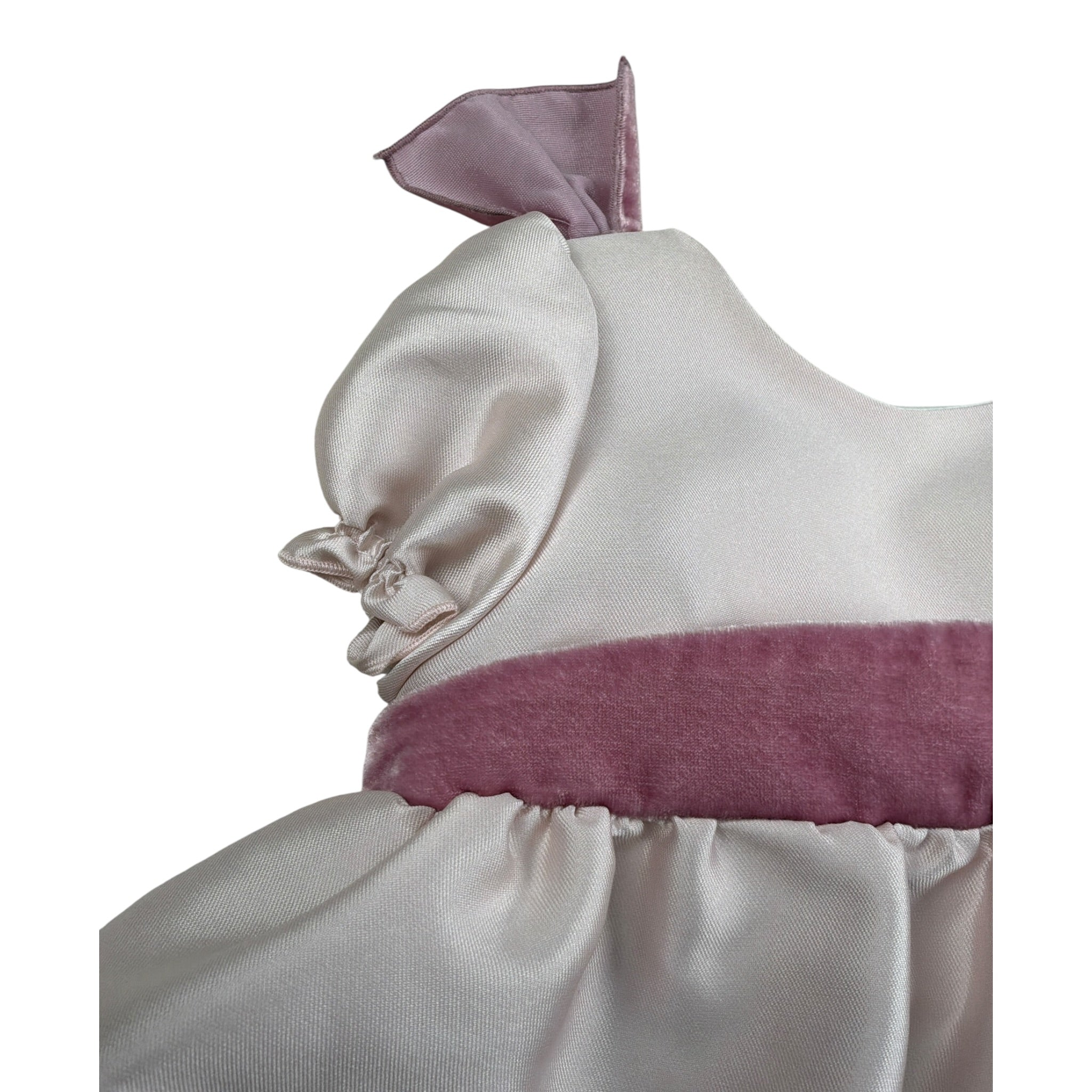 Le Bebe Abito Mezza Manica tinta unita Rosa per Neonata CBAB10 ROSA LE BEBE 